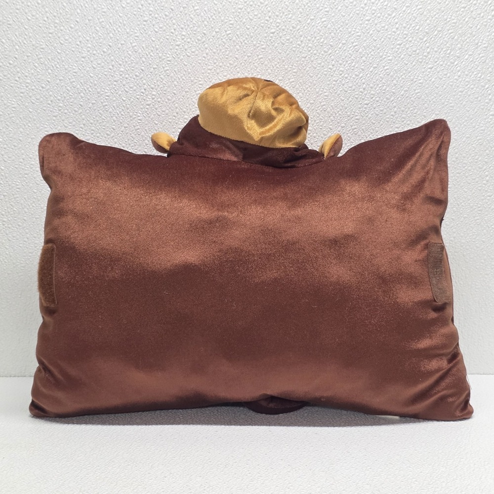 Pier 1 Imports Pillow Pet Brown Monkey Velour Plush Pillow - Picture 8 of 16